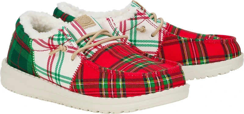 HEYDUDE Kids' Preschool Wally Plaid PSGS Slip-on Shoes