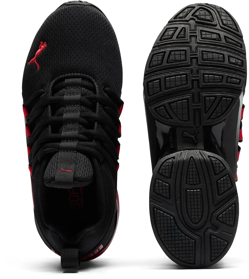 PUMA Kids' Grade School Axelion Mesh Fade Running Shoes