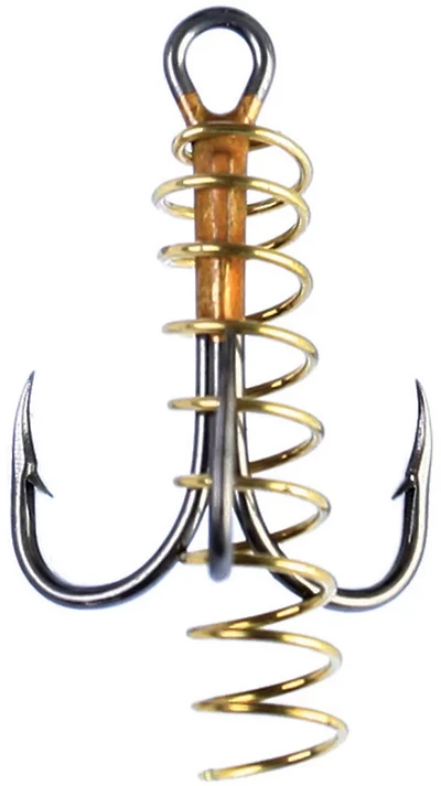 Eagle Claw Soft Bait Spring Treble Hooks 3-Pack