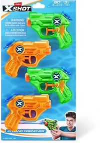 Zuru Kids' XShot Water Warfare Nano Drencher Water Blaster 4 Pack