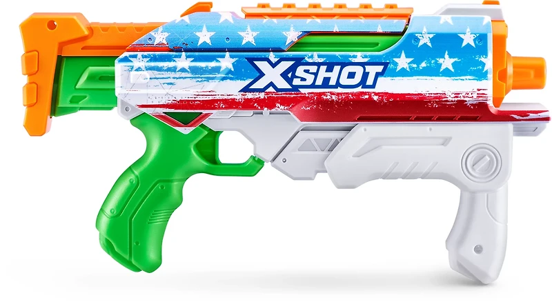 ZURU Kids' X-Shot Fast-Fill Skins Hyperload USA Water Blaster