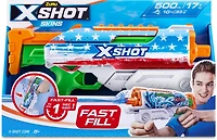 ZURU Kids' X-Shot Fast-Fill Skins Hyperload USA Water Blaster