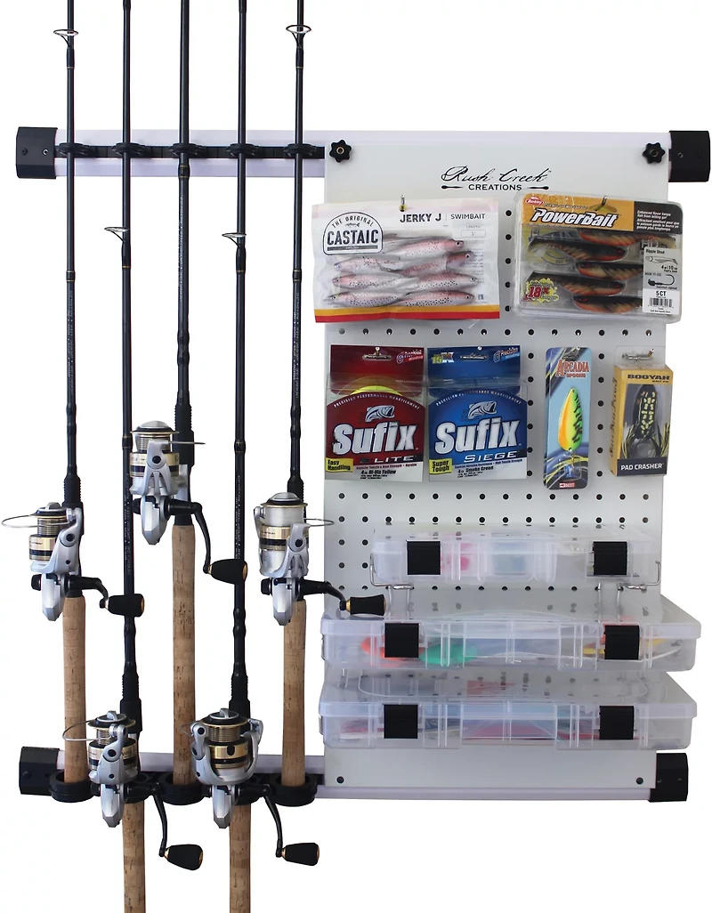 Rush Creek No Limits 5 Rod and Tackle Storage Wall Unit
