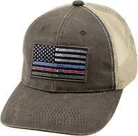 Justin Adult Brown Flag Cap