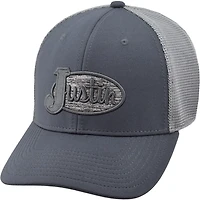 Justin Adult Black Logo Cap