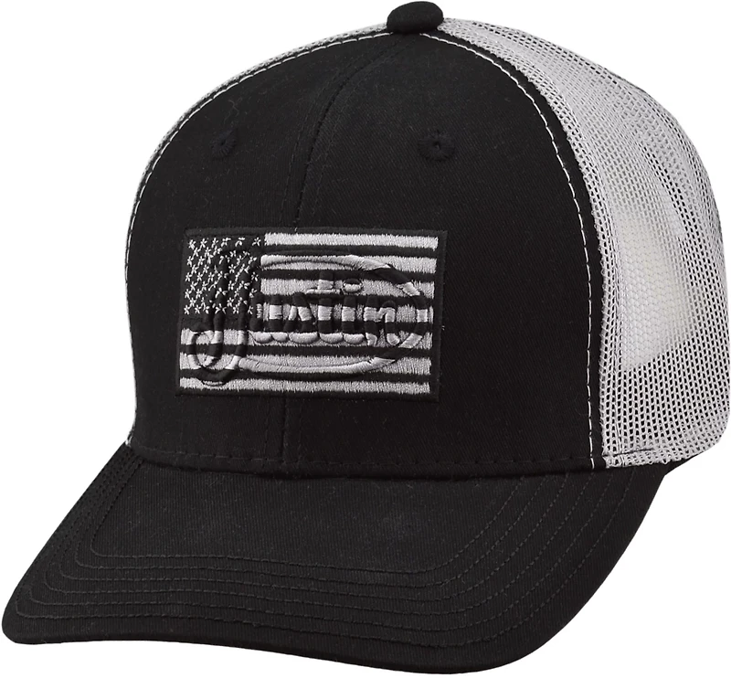 Justin Adult Black Flag Cap