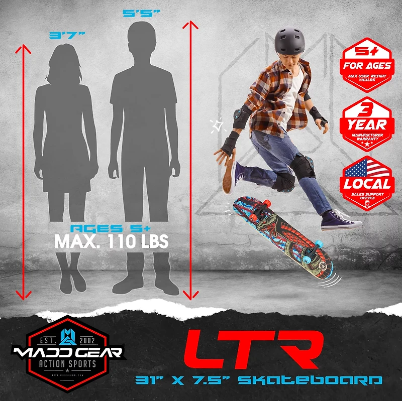 Madd Gear 31-in Popsicle Skateboard