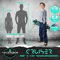 Madd Gear 28-in Cruiser Skateboard