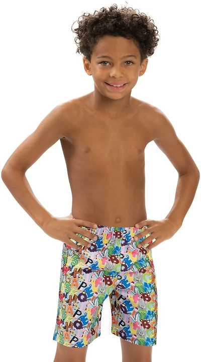 Little Dolfin B 2-8 Printed Swim Trunk