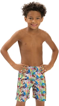 Little Dolfin B 2-8 Printed Swim Trunk