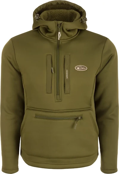 Drake Men's Ultimate Wader Solid Quarter Zip Hoodie