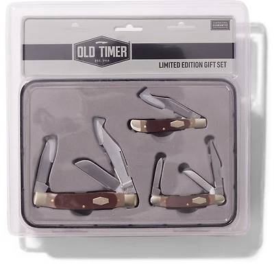 Old Timer 3 Piece Folding Knife Gift Tin