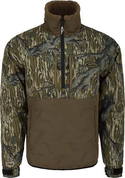 Drake Men's LST Guardian Flex Double Down Quarter Zip Pullover