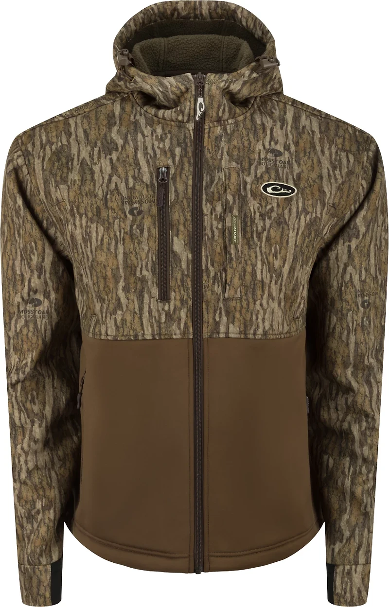 Drake Men's MST Hole Shot 2T Full Zip Hooded Windproof Eqwader