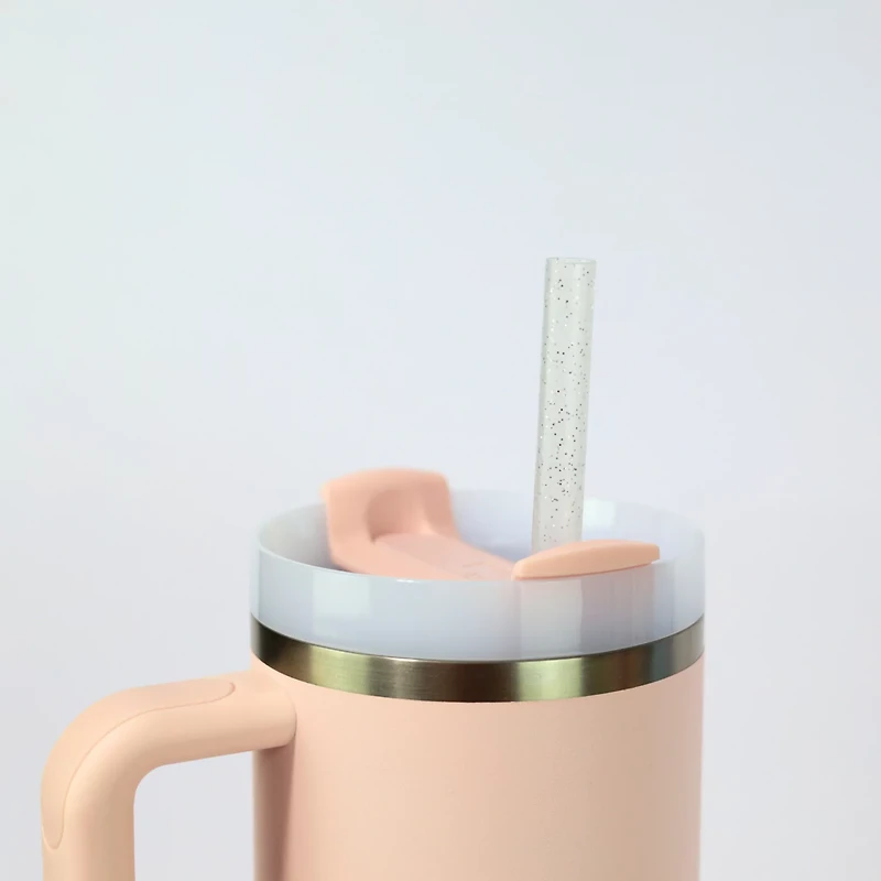 CharCharms 30 oz Glitter Straws 6-Pack