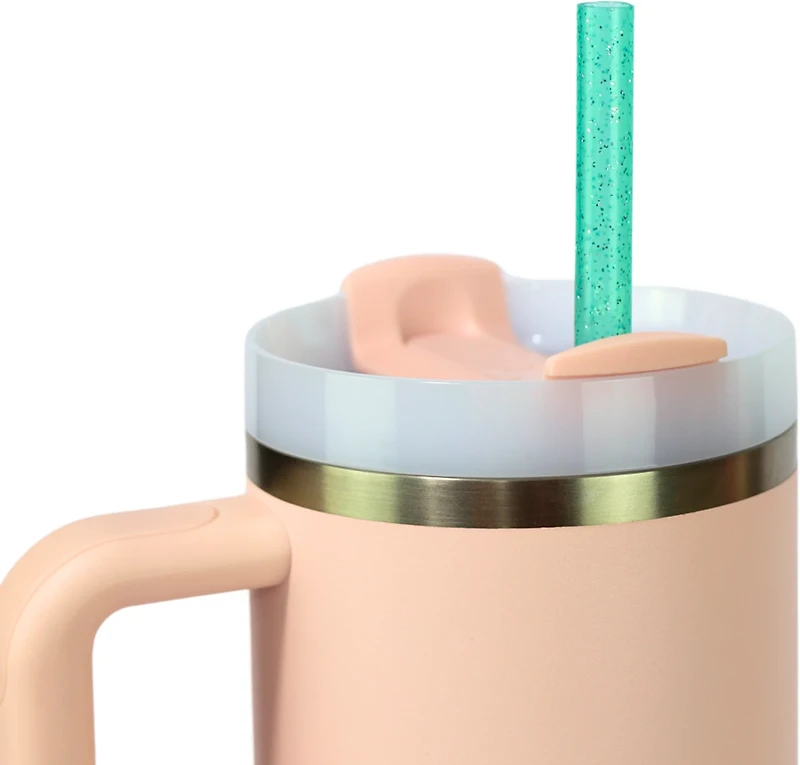 CharCharms 30 oz Glitter Straws 6-Pack