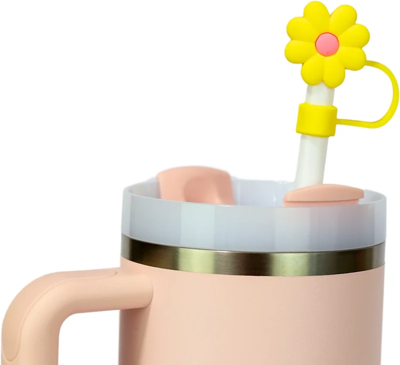 CharCharms Flower Straw Toppers 4-Pack