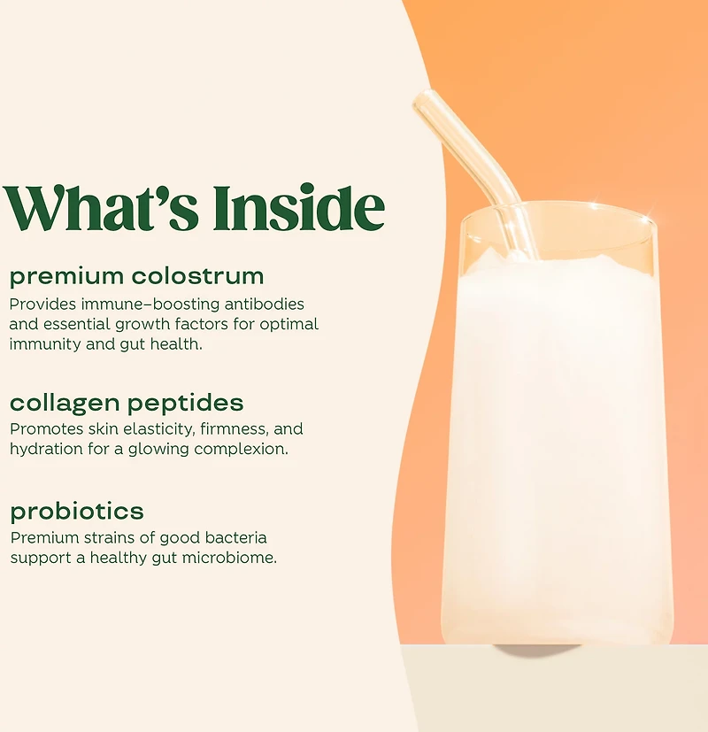 Bloom Nutrition Colostrum & Collagen Peptides - 25 Servings