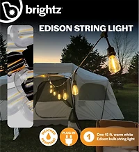 Brightz Edison Bulb Plug-In String Lights