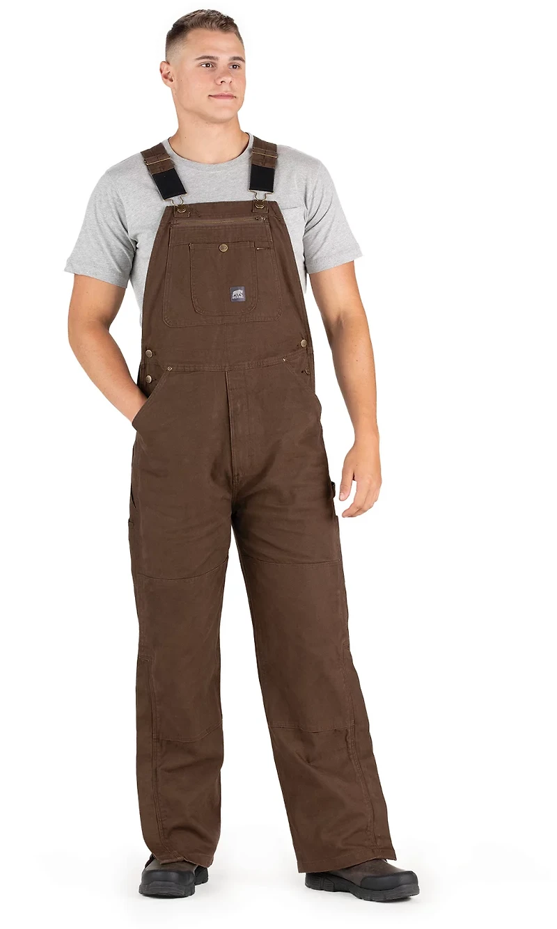 Berne Men's Unlined Washed Duck Bib Overalls