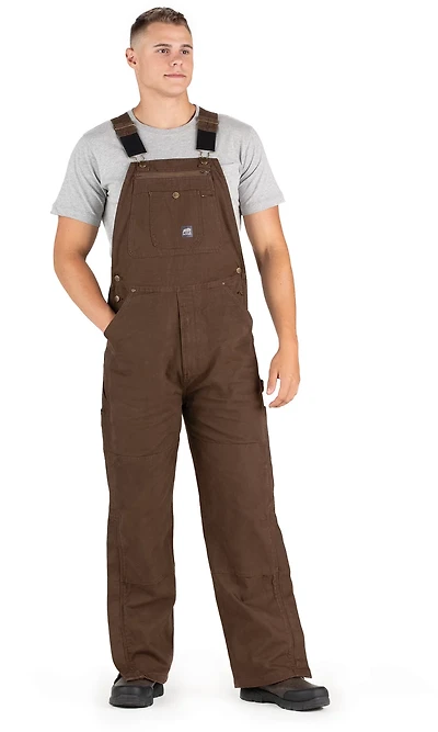 Berne Men's Unlined Washed Duck Bib Overalls