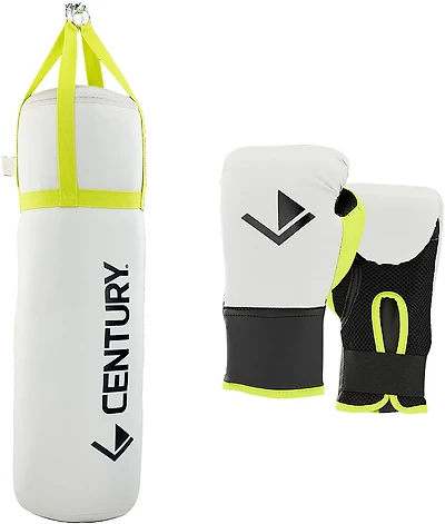 Century Youth Vinyl Heavy Bag and MMA Glove Set
