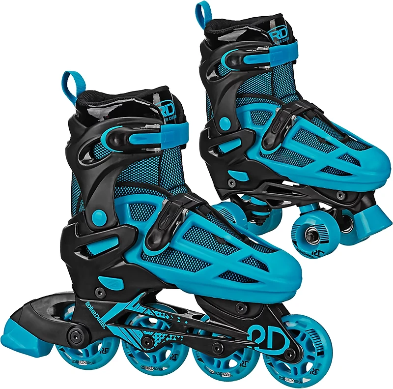 Roller Derby Kids' 2n1 Adjustable Quad and Inline Combo Skates
