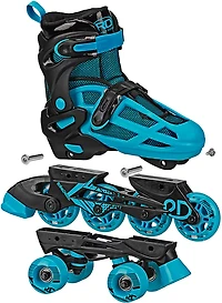 Roller Derby Kids' 2n1 Adjustable Quad and Inline Combo Skates