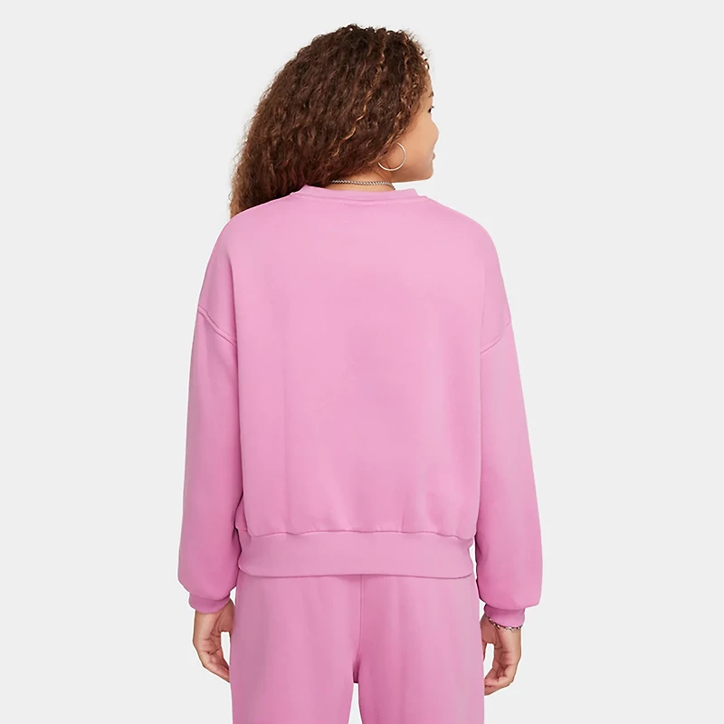 Nike Sportswear Girl's Club Fleece Boxy Crew-Neck Sweatshirt
