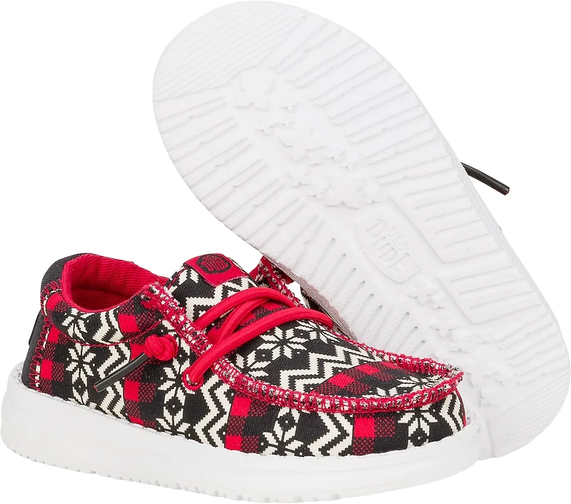 HEYDUDE Kids' Wally Ugly Sweater PSGS Shoes