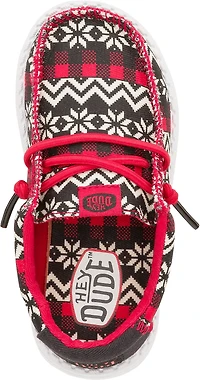 HEYDUDE Kids' Wally Ugly Sweater PSGS Shoes