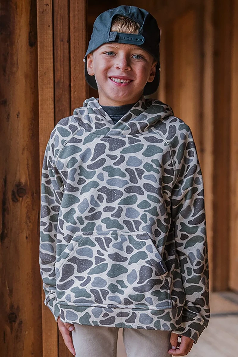 Burlebo Boys' Classic Deer Camo Hoodie
