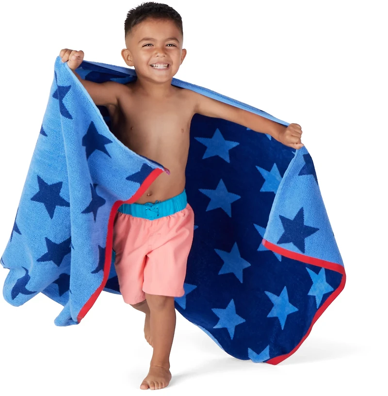 O'Rageous Kids' Star Jacquard Beach Towel