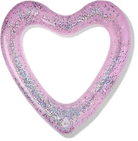 O'Rageous Adults' Glitter Heart Pool Tube