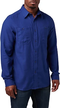 5.11 Tactical Men's Silverwood Flannel Solid Long Sleeve Shirt