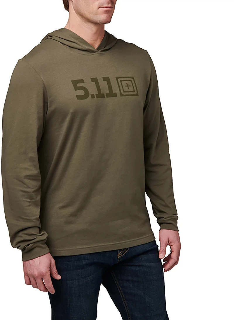 5.11 Tactical Men's Logo Hooded Long Sleeve Shirt