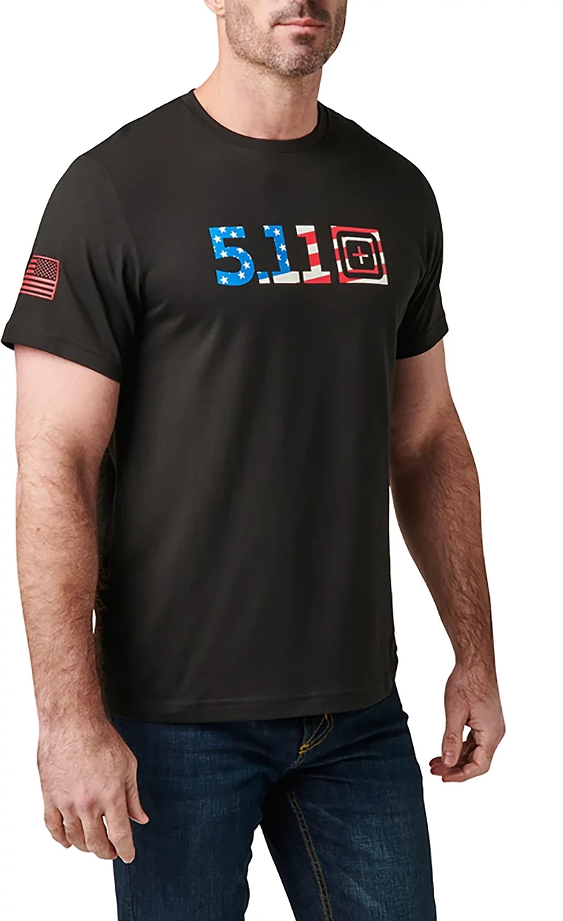 5.11 Tactical Men's USA Flag Fill Short Sleeve Shirt