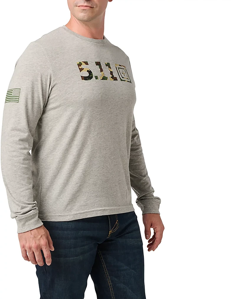 5.11 Tactical Men's Woodland Camo Fill Long Sleeve Shirt