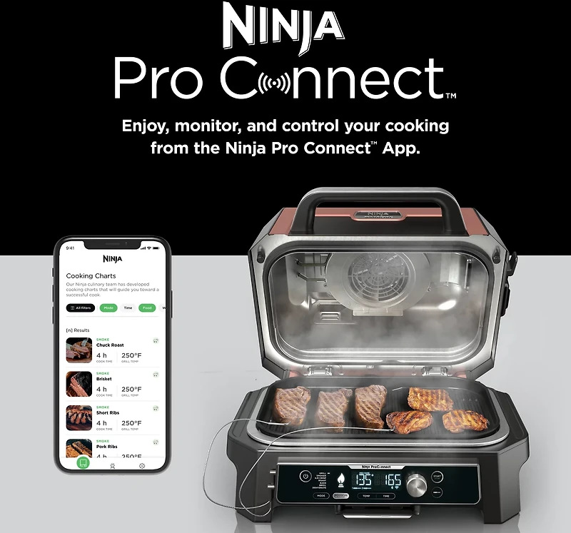 Ninja Woodfire ProConnect Premium XL Outdoor Grill and Smoker