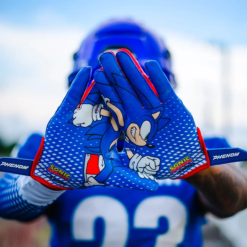 Phenom Elite Sonic the Hedgehog Football Gloves