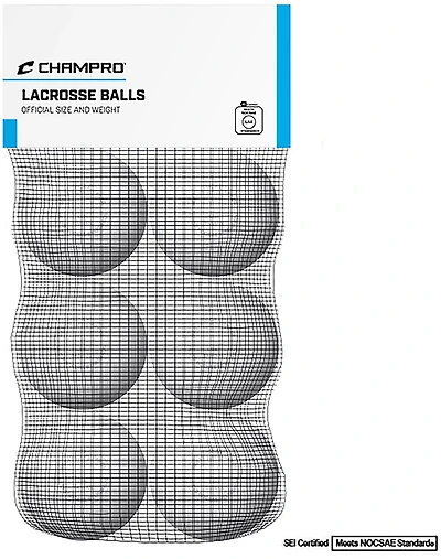 Champro NOCSAE Lacrosse Balls 6-Pack