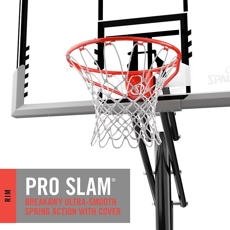 Spalding Pro Glide 54 in Inground Acrylic Basketball Hoop