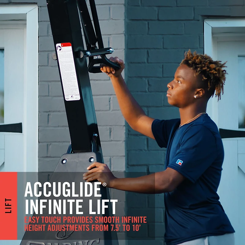 Spalding Accuglide 54 in Portable Acrylic Basketball Hoop