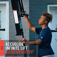 Spalding Accuglide 54 in Portable Acrylic Basketball Hoop