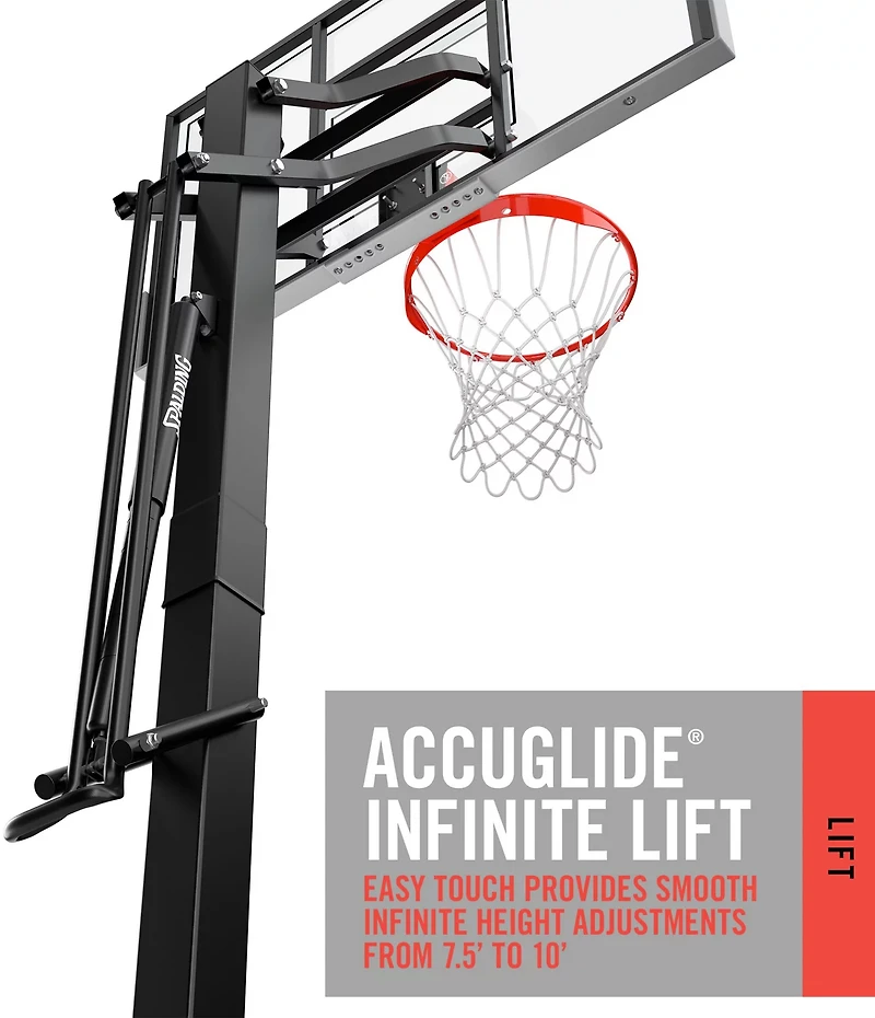 Spalding Accuglide 54 in Inground Acrylic Basketball Hoop