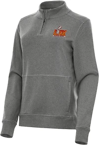 Antigua Women's NFL Super Bowl LIX Crush 1/4 Zip Pullover