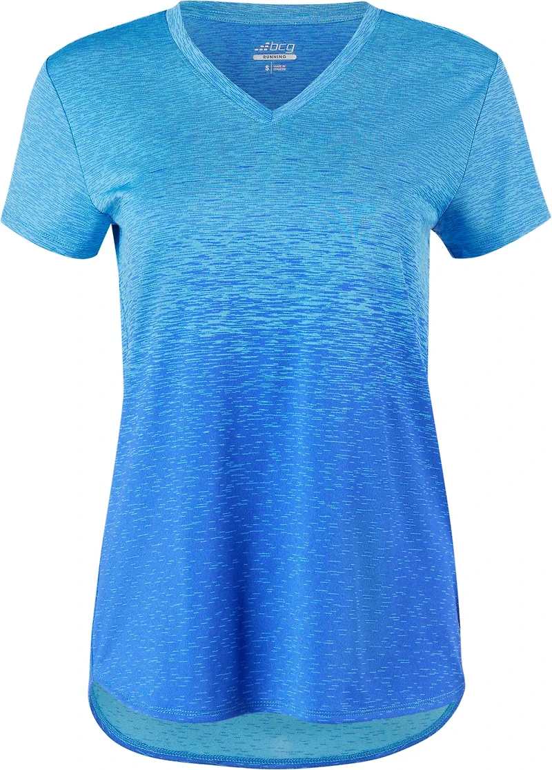 BCG Women's Ombre V-neck Training T-shirt