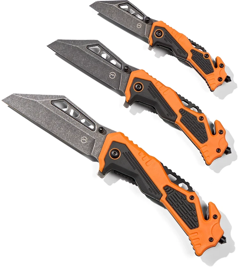 Magellan Outdoors 3-Piece Reverse Tanto Folding Knife