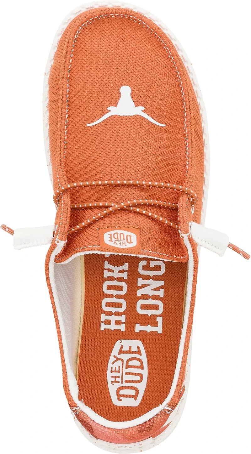 HEYDUDE Women's Wendy NCAA University of Texas Slip-on Shoes