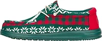 HEYDUDE Men's Wally Holiday Novelty Plaid Slip-on Shoes